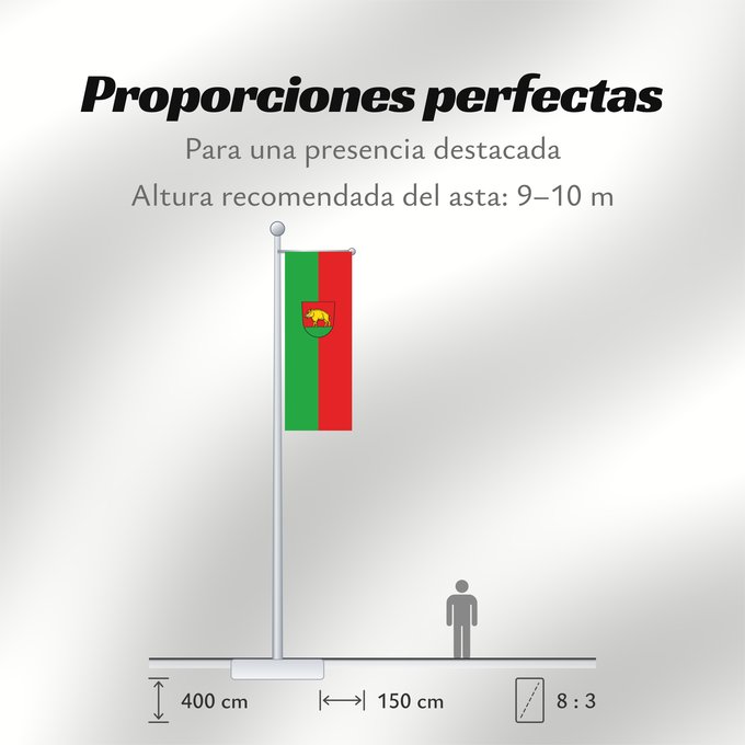 Proporciones de la bandera: Ebersbach an der Fils (Region Stuttgart)