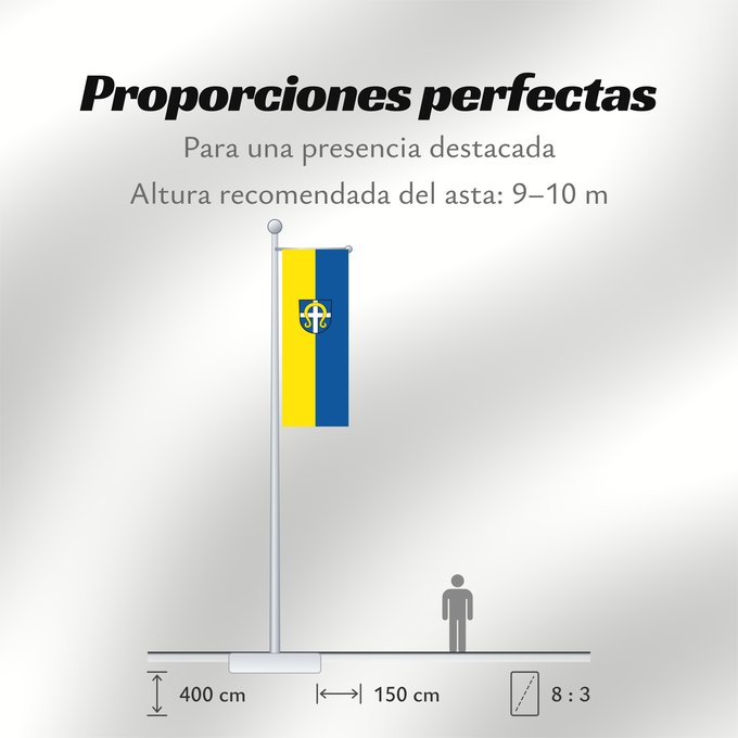 Proporciones de la bandera: Korntal-Münchingen (Region Stuttgart)
