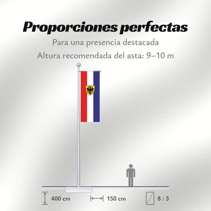 Proporciones de la bandera: Bad Wimpfen (Nördliches Baden-Württemberg)