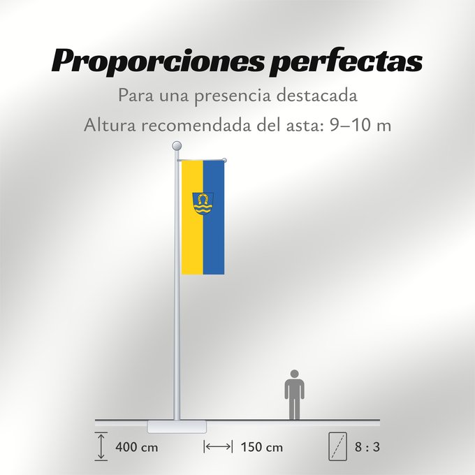 Proporciones de la bandera: Lehrensteinsfeld (Nördliches Baden-Württemberg)