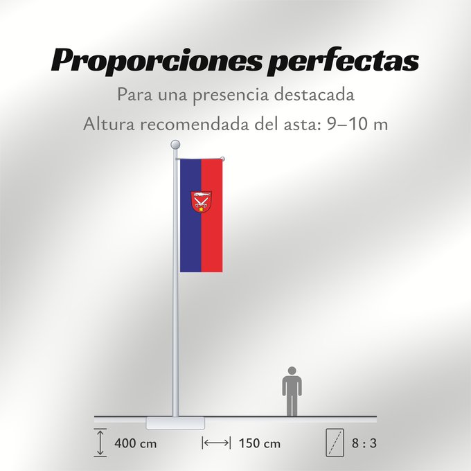 Proporciones de la bandera: Scheer (Schwäbische Alb)