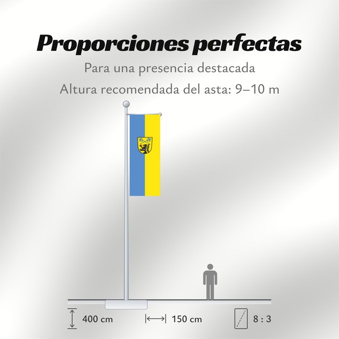Proporciones de la bandera: Anzing (Ebersberger Grünes Land)