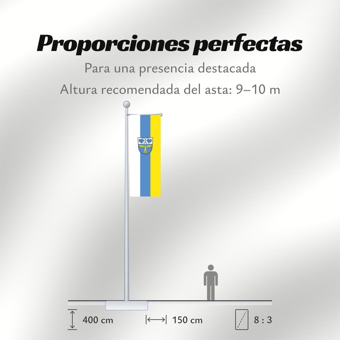 Proporciones de la bandera: Neubiberg (Münchener Umland)