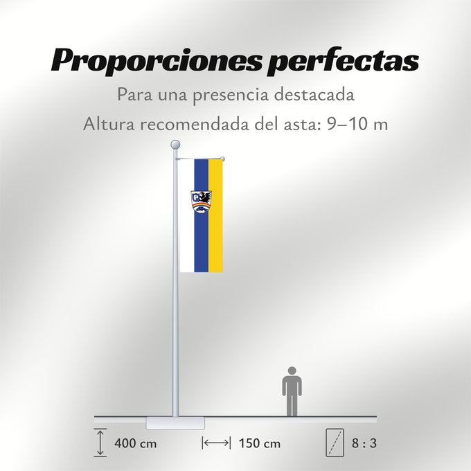 Proporciones de la bandera: Weichering (Oberbayerns Städte)
