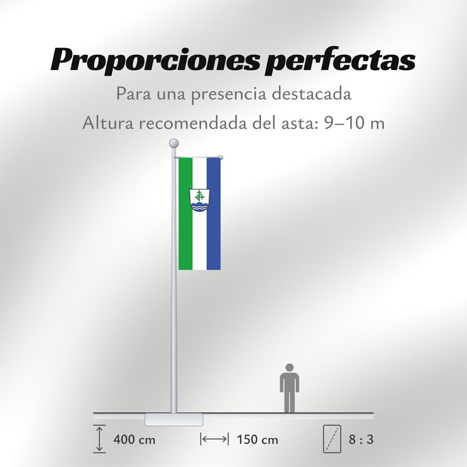 Proporciones de la bandera: Bernau a.Chiemsee (Chiemsee-Alpenland)