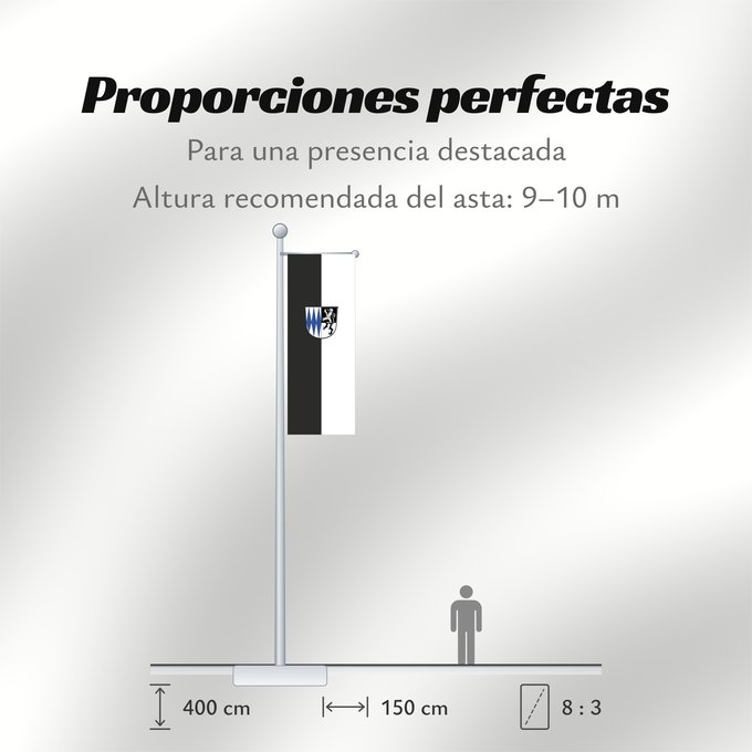 Proporciones de la bandera: Pfaffing (Chiemsee-Alpenland)