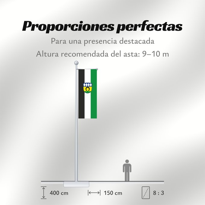 Proporciones de la bandera: Samerberg (Chiemsee-Alpenland)