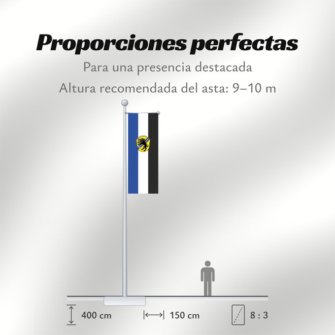 Proporciones de la bandera: Eberfing (Pfaffenwinkel)