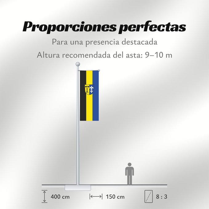 Proporciones de la bandera: Metten, M (Bayerischer Wald)