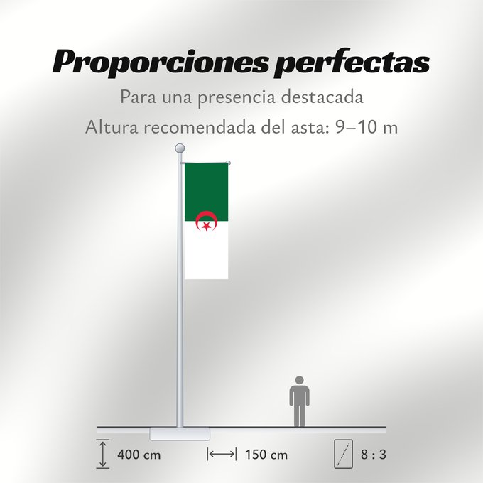 Proporciones de la bandera: Algeria	L Algérie	Argelia	Algerien	Dell Algeria	Algerije	Argélia	Algierii	Vo Algérie	علم الجزائر	Σημαία της Αλγερίας	Alĝerio	Algerian	דגל אלג יריה	Algéria	Aljazair	アルジェリアの国旗	Asenǧaq n Dzayer	알제리의 국기	Drapèu d Argeria	Флаг Алжира	Alžirije	Algeriets	ⴰⵏⴰⵢ ⴰⴷⵣ