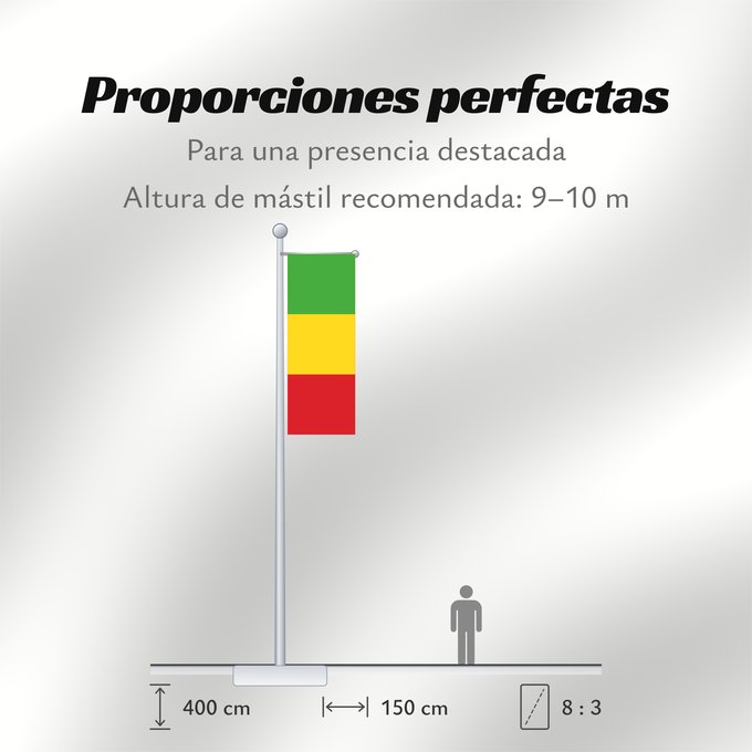 Proporciones de la bandera: Mali	Malí	علم مالي	Mali finifana	Malija	Raaya bu Mali