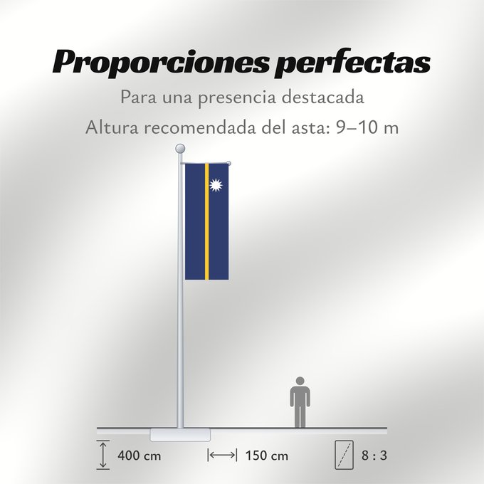 Proporciones de la bandera: Nauru The national flag of Nauru La bandera nacional de Nauru Nazionale di Nauru A bandeira nacional de Nauru Σημαία του Ναουρού La nacia flago de Nauro Nauru lipp Naurun דגל נאורו Знаме на Науру Anidenin Naoero Флаг Науру Nauru leavga Nauruja Naurus Naur