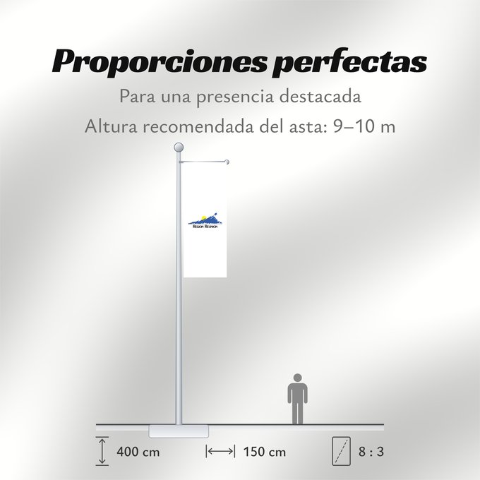 Proporciones de la bandera: Réunion