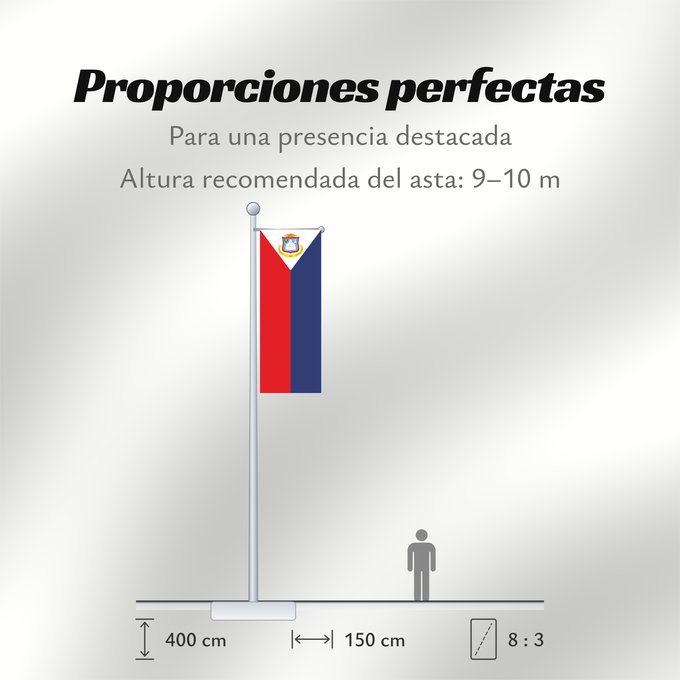 Proporciones de la bandera: Sint Maarten Sint Maarten Kingdom of the Netherlands Saint-Martin