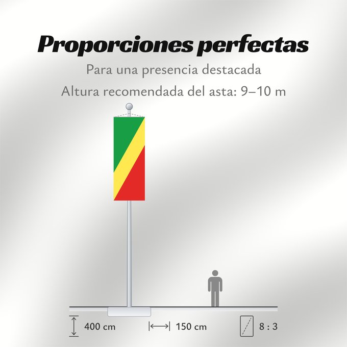 Proporciones de la bandera: Republic of the Congo	Congo	République du Congo	República del Congo	Republik Kongo	Repubblica del Congo	República do Congo	علم الكونغو	Banniel Republik Kongo	La Respubliko Kongo	Kongoar bandera	پرچم جمهوری کنگو	Dalapo ya Repubilika ya Kongo	Bɛndɛ́lɛ ya Re