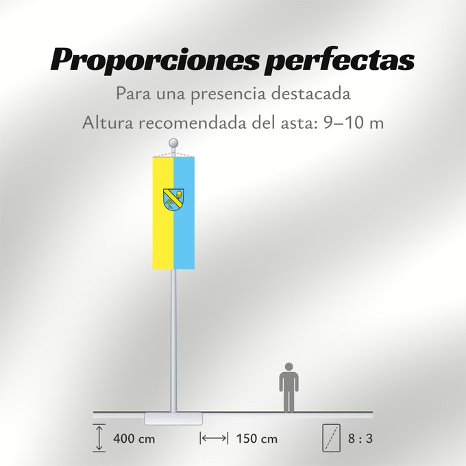 Proporciones de la bandera: Aichwald (Region Stuttgart)