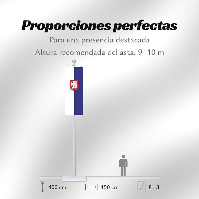 Proporciones de la bandera: Güglingen (Nördliches Baden-Württemberg)