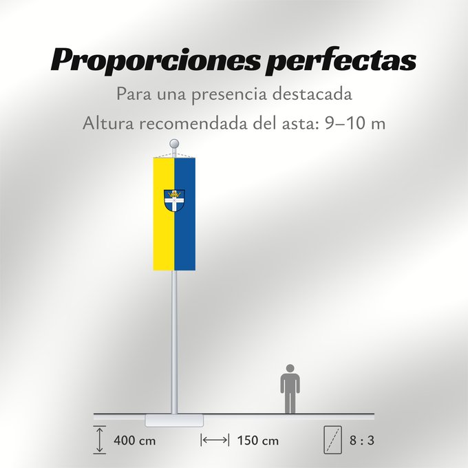 Proporciones de la bandera: Rheinstetten (Nördlicher Schwarzwald)