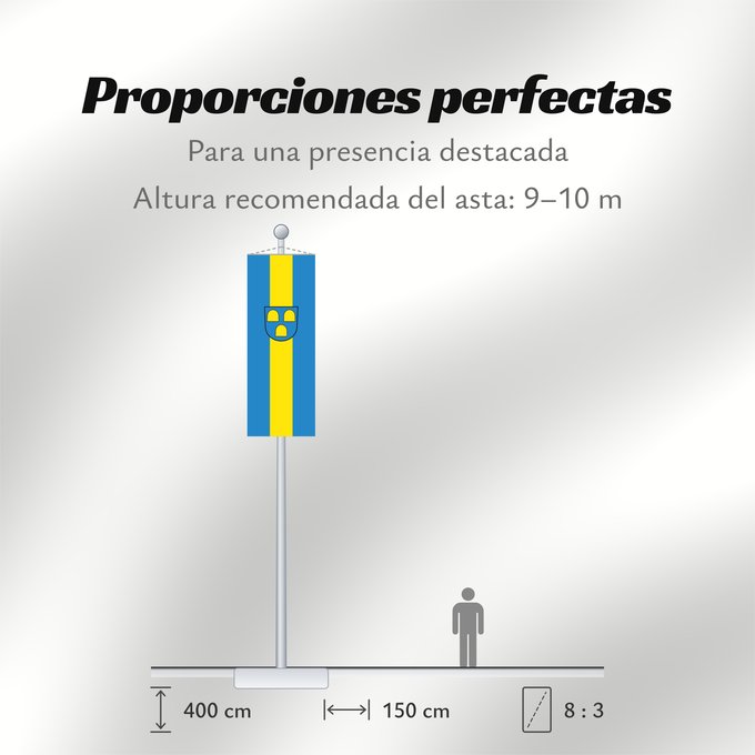 Proporciones de la bandera: Bühl (Nördlicher Schwarzwald)
