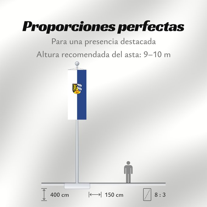 Proporciones de la bandera: Weinheim (Nördliches Baden-Württemberg)