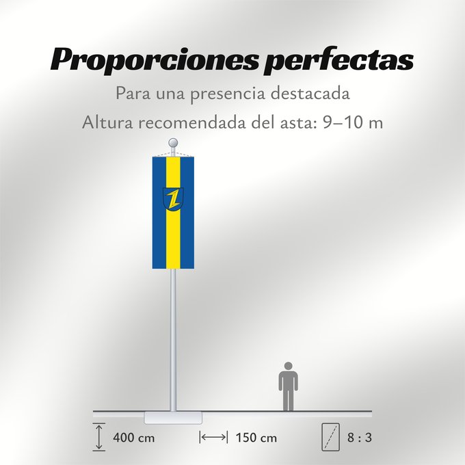 Proporciones de la bandera: Wolfach (Mittlerer Schwarzwald)