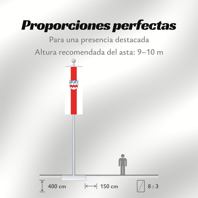 Proporciones de la bandera: Dachau (Kreis)