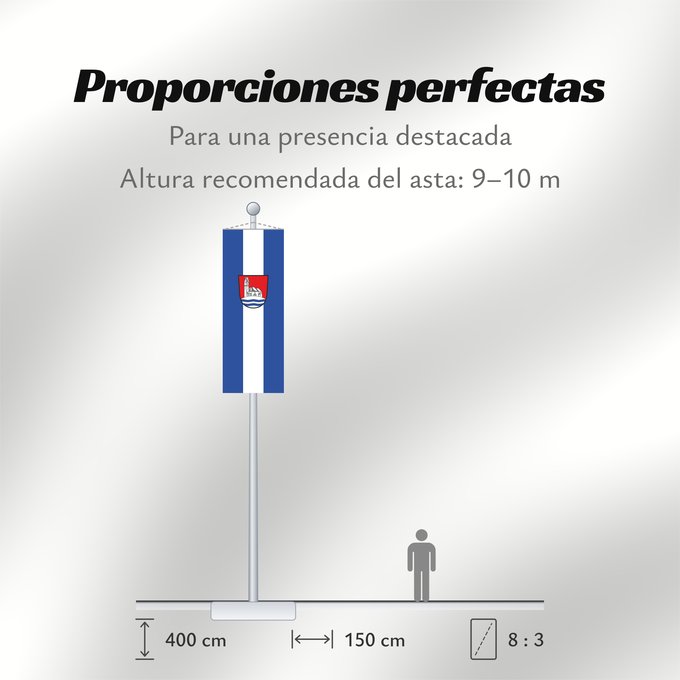 Proporciones de la bandera: Bergkirchen (Münchener Umland)