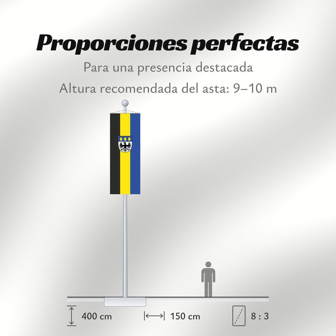 Proporciones de la bandera: Haimhausen (Münchener Umland)