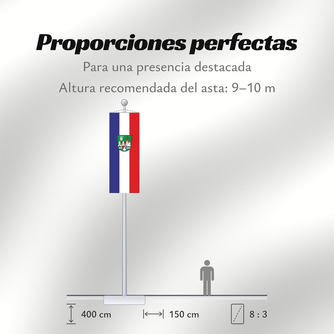 Proporciones de la bandera: Kinding, M (Naturpark Altmühltal)