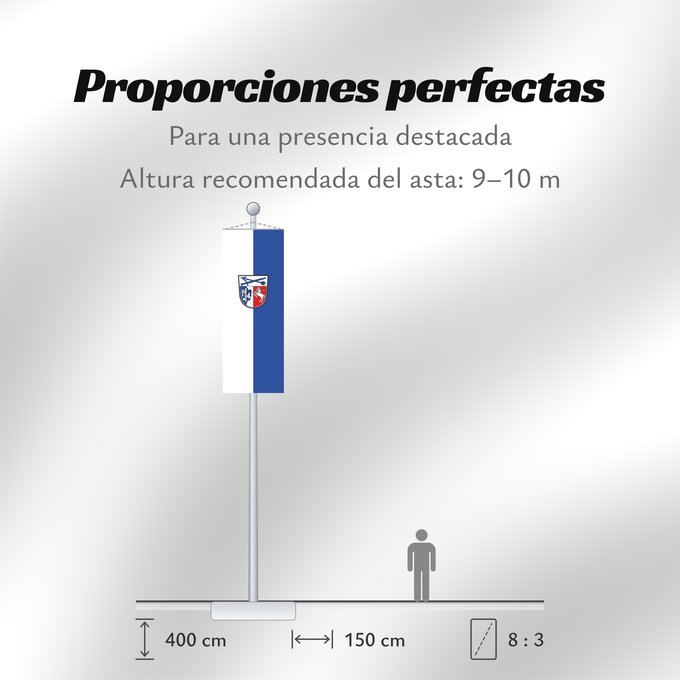 Proporciones de la bandera: Fraunberg (Münchener Umland)