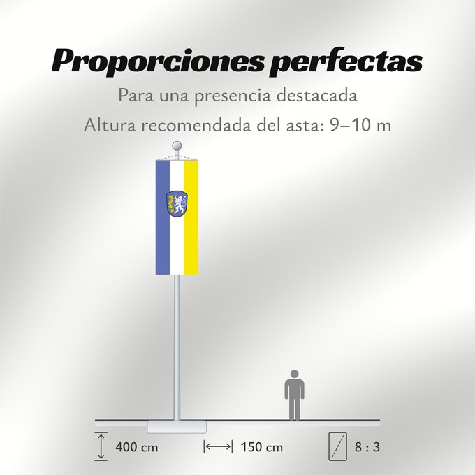 Proporciones de la bandera: Attenkirchen (Münchener Umland)