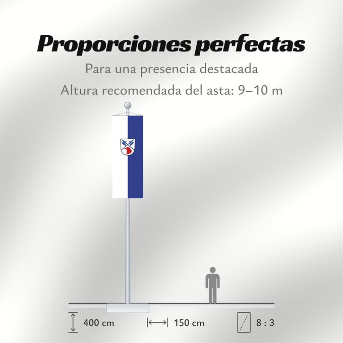 Proporciones de la bandera: Alling (Münchener Umland)