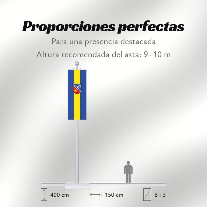 Proporciones de la bandera: Egenhofen (Münchener Umland)