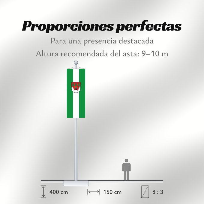 Proporciones de la bandera: Mittenwald, M (Zugspitz-Region)