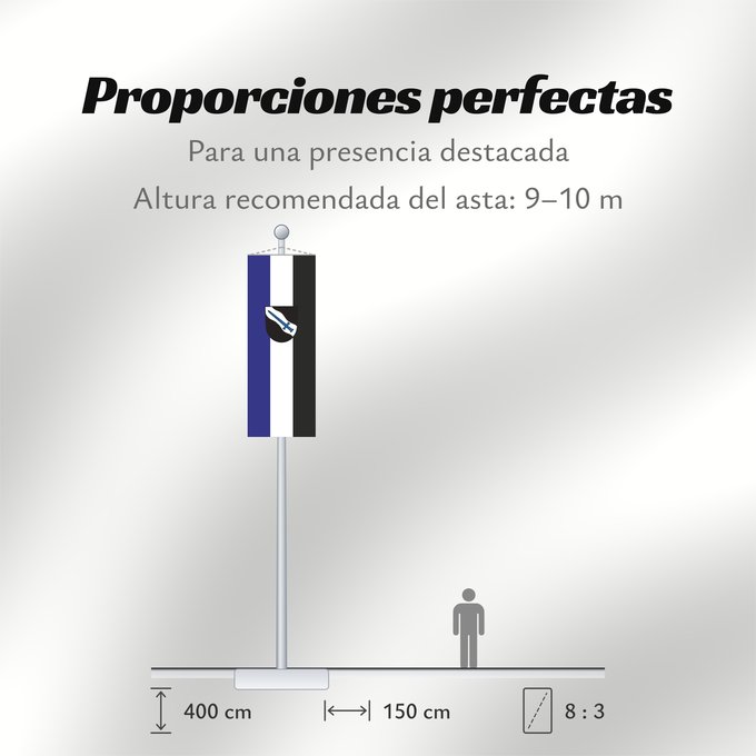 Proporciones de la bandera: Finning (Ammersee-Lech)