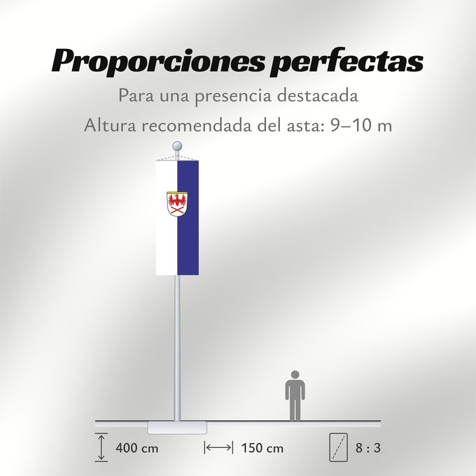 Proporciones de la bandera: Hausham (Alpenregion Tegernsee-Schliersee)