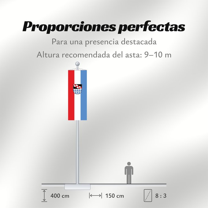 Proporciones de la bandera: Niederbergkirchen (Inn-Salzach)