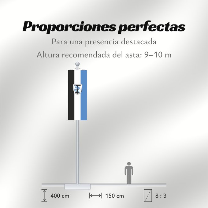 Proporciones de la bandera: Aschheim (Münchener Umland)