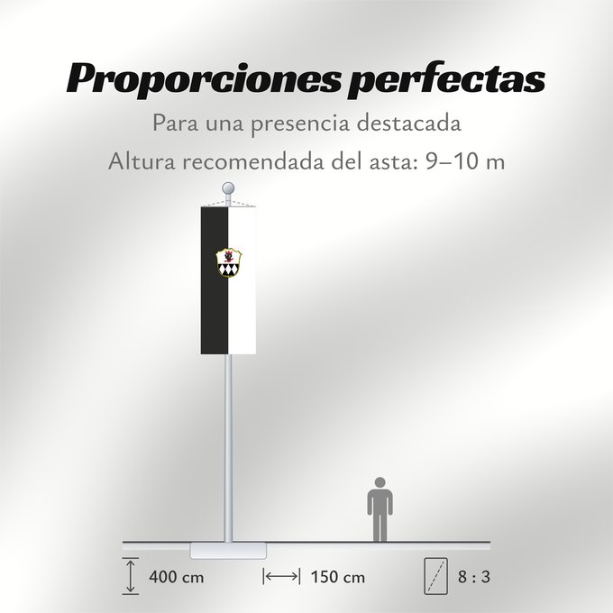 Proporciones de la bandera: Ismaning (Münchener Umland)