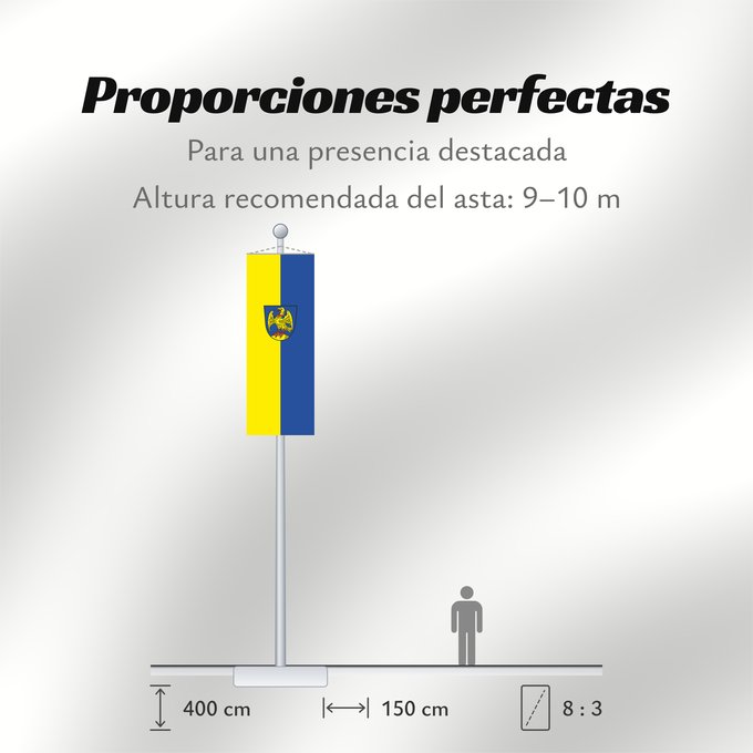 Proporciones de la bandera: Oberaudorf (Chiemsee-Alpenland)
