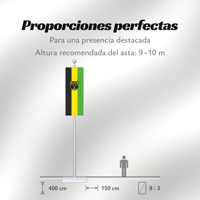 Proporciones de la bandera: Traunstein, GKSt (Chiemgau)
