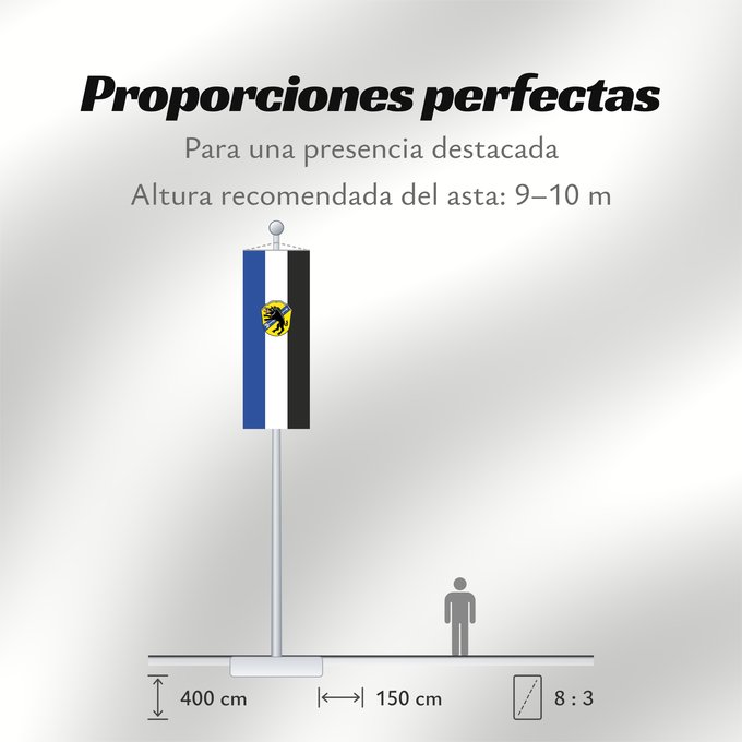 Proporciones de la bandera: Eberfing (Pfaffenwinkel)