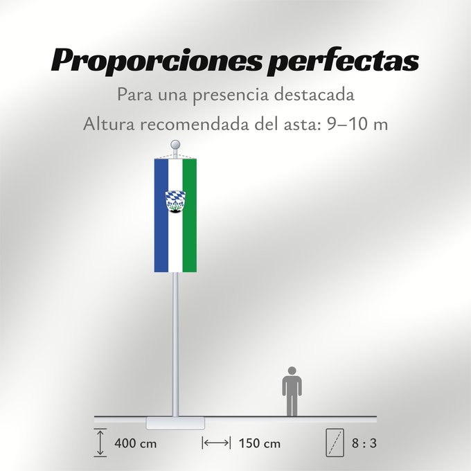 Proporciones de la bandera: Plattling, St (Bayerisches Golf- und Thermenland)