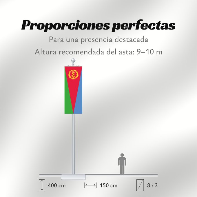Proporciones de la bandera: Eritrea	L Érythrée	Dell Eritrea	የኤርትራ ባንደራ	علم إريتريا	Af Eritrea	Eritreo	پرچم اریتره	דגל אריתריאה	Alaabaa Eritrea	Флаг Эритреи	S Eritrea	Eritreje	Eratareya	Eritreas	ባንደራ ኤርትራ