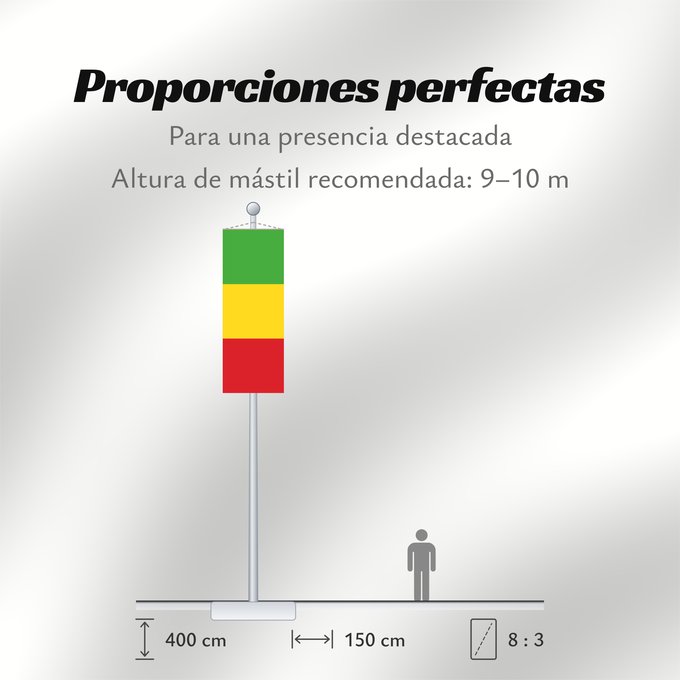 Proporciones de la bandera: Mali	Malí	علم مالي	Mali finifana	Malija	Raaya bu Mali