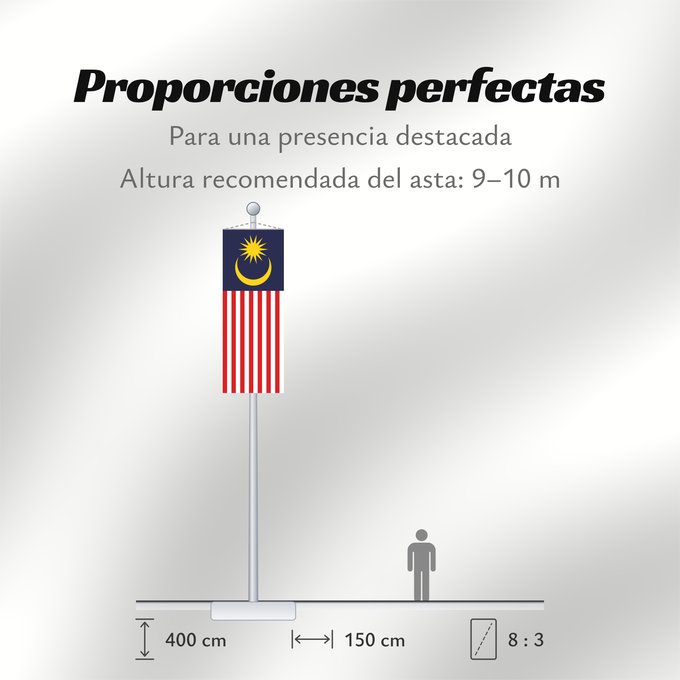 Proporciones de la bandera: Malaysia	Malaysia – Jalur Gemilang  Stripes of Glory	Malaisie	Malasia	علم ماليزيا	Malaysia / بنديرا مليسيا	Malajzio	Malaisia lipp	Watawat ng Malaysia	​Mâ-lòi-sî-â koet-khì	馬来西亜の国旗	ទង់ជាតិម៉ាឡេស៊ី	Malaysi	ທຸງຊາດມາເລເຊຍ	​馬來西亞之國旗	Malaysia – Jalur Gemilang / 