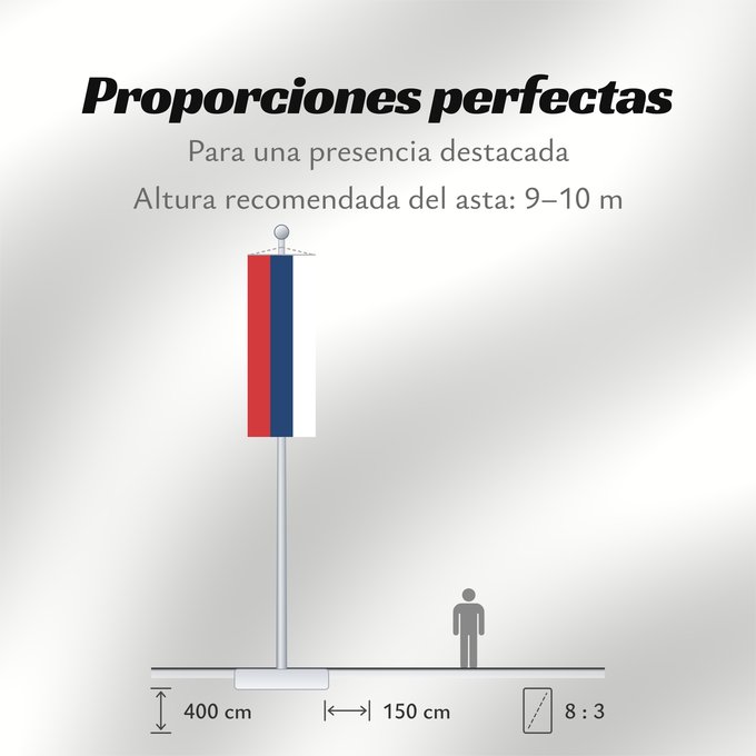 Proporciones de la bandera: Civil Flag of Serbia	Civil flag of Serbia	Serbie	Serbia	Serbien	Гражданско знаме на Сърбия	Народна застава Србије	Narodna zastava Srbije	Nemzeti zászló szerbia	Народный  гражданский  флаг Сербии	Srbská národná vlajka	Kombëtar i Serbisë