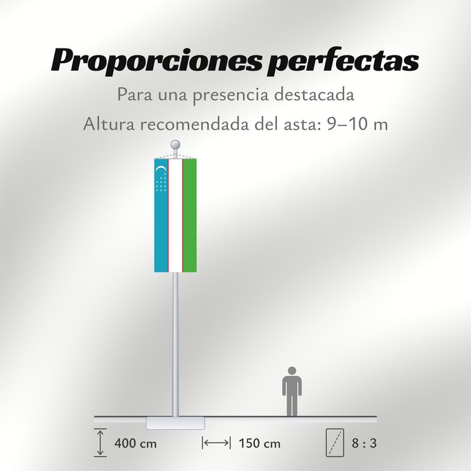 Proporciones de la bandera: Uzbekistan	Ouzbékistan	República de Uzbekistán	Usbekistan	Repubblica dell Uzbekistan	Oezbekistan	Nacional da República do Uzbequistão	علم جمهورية أوزبكستان	Özbəkistan Respublikasının Dövlət	Дзяржаўны Сцяг Рэспублікі Ўзбекістан	Дзяржаўны Сьцяг Рэспублікі Ў