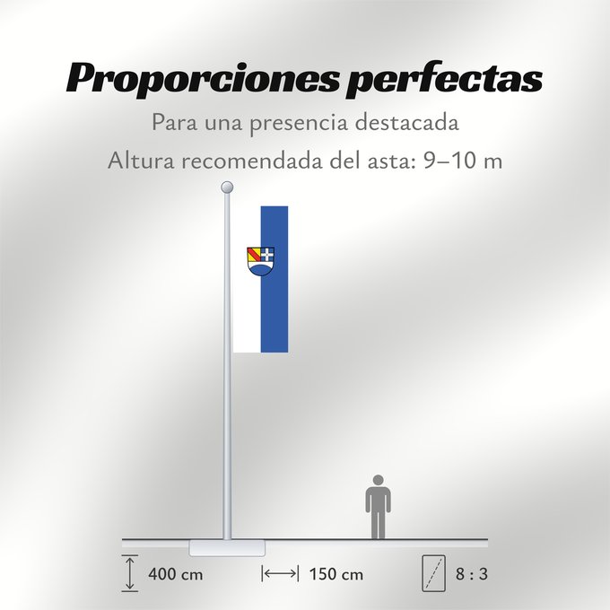 Proporciones de la bandera: Pfinztal (Nördlicher Schwarzwald)