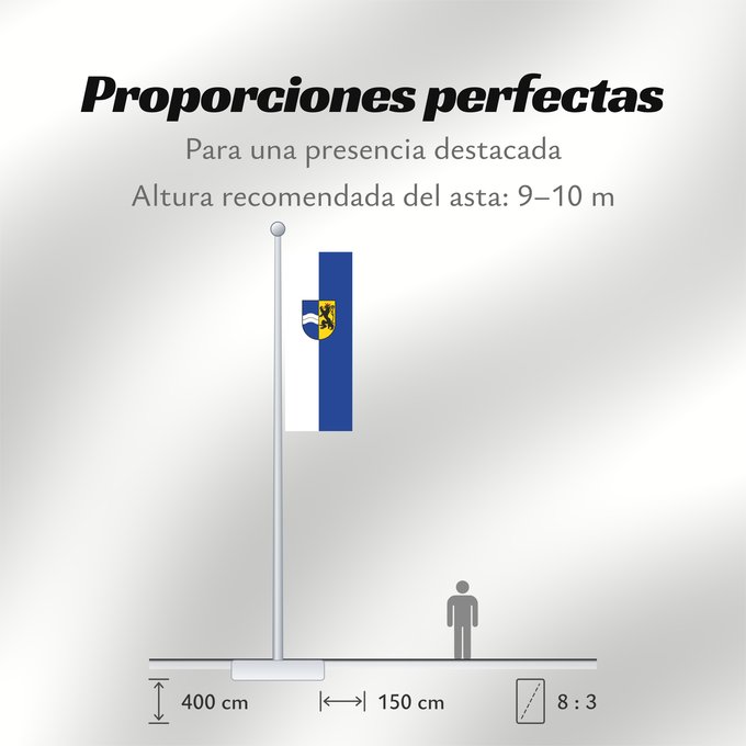 Proporciones de la bandera: Rhein-Neckar-Kreis (Kreis)
